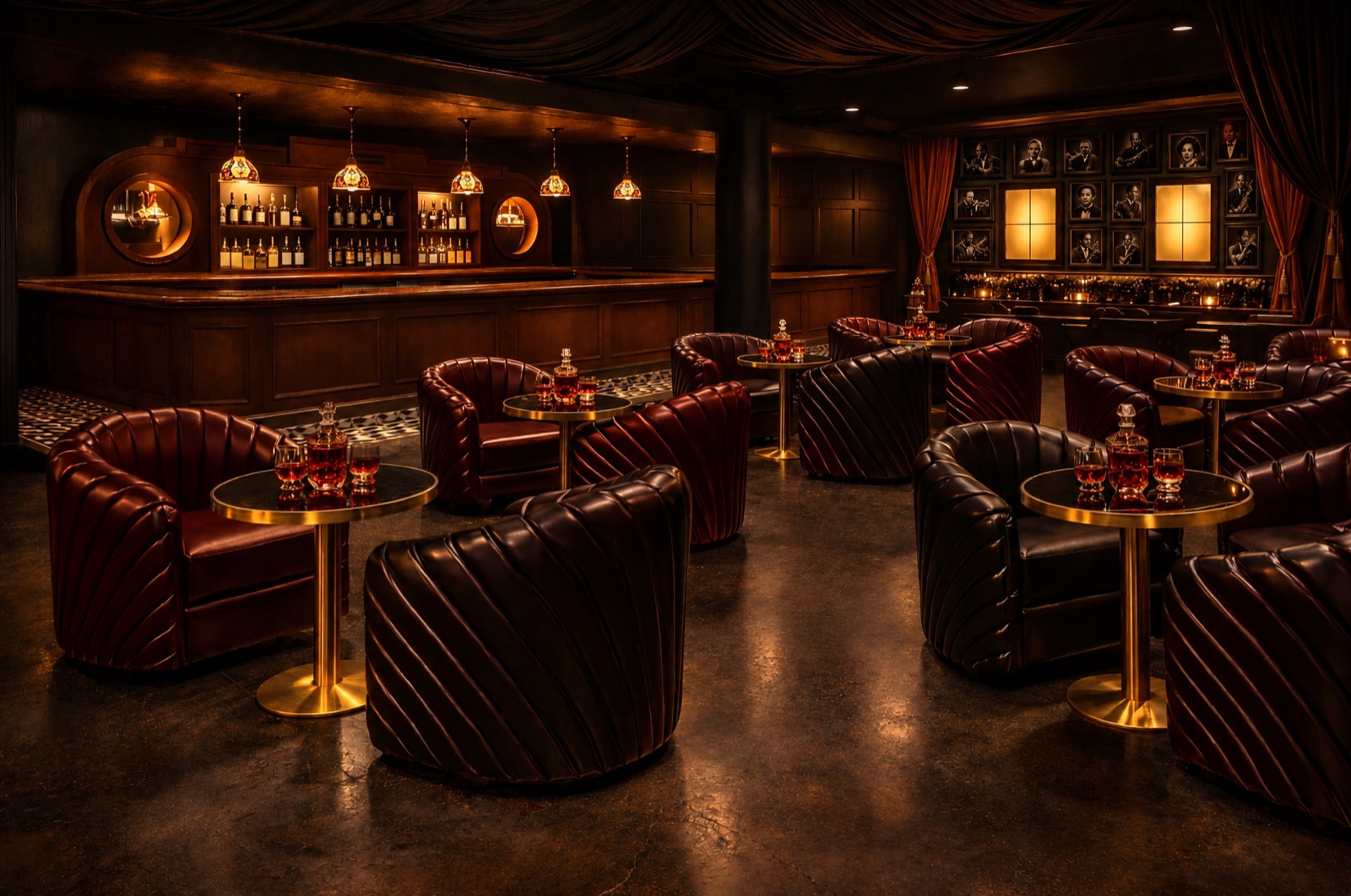 Design preview of Fedora's lounge and bar